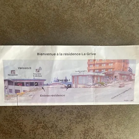 Studio 4 Personnes La Grive 아파트 *